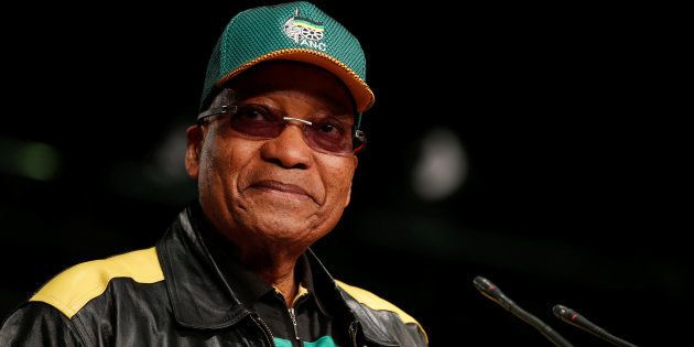 South Africa's President Jacob Zuma looks on as he officially opens the African National Congress 5th National Policy Conference at the Nasrec Expo Centre in Soweto, South Africa, June 30, 2017.