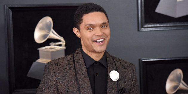 Trevor Noah attends the 60th Grammy Awards.