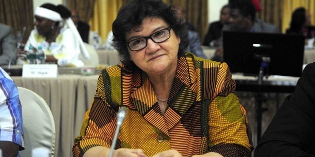 Public Enterprise Minister Lynne Brown during a photo opportunity for the media before the start of the cabinet lekgotla at the Sefako Makgatho Presidential Guesthouse on January 31, 2018 in Pretoria, South Africa.