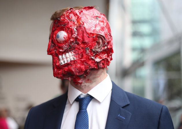Eoin O'Connor as Two Face, at the annual Comic Con at the Dublin Convention Centre.