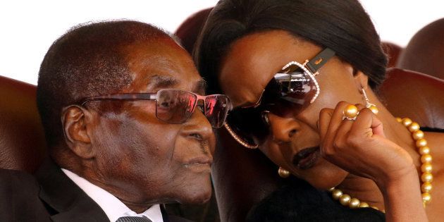 President Robert Mugabe and his wife, Grace.