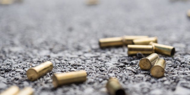 Bullet casings on the street