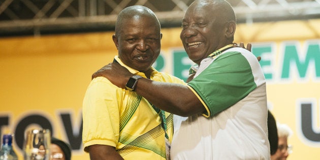 President Cyril Ramaphosa and his soon-to-be deputy, David Mabuza.