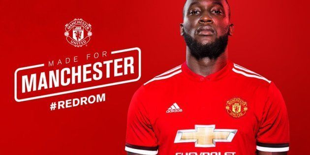 Machester United unveil new signing Romelu Lukaku.