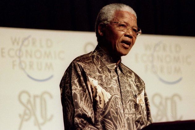 Former South African President Nelson Mandela speaks at the opening of the Southern African Development Conference (SADC) of the World Economic Forum May 21.