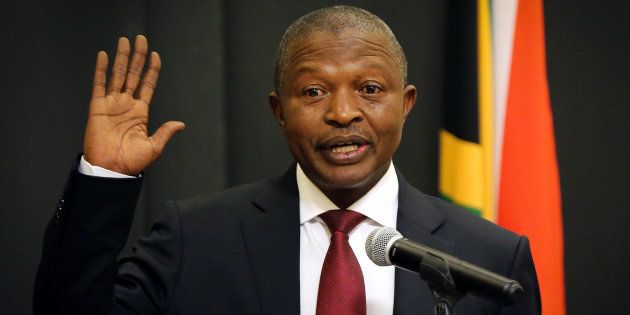 South Africa's Deputy President David Mabuza is sworn in in Cape Town, South Africa, February 27, 2018.