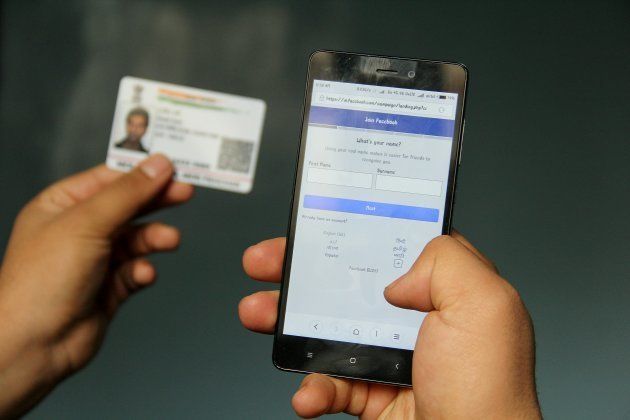 Facebook's mobile site is testing the 'name as per Aadhaar' prompt when users create a new account.