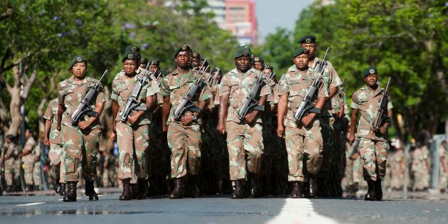 South African National Defence Force (SANDF) soldiers.