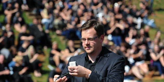 Ernst Roets during the #BlackMonday protests against farm murders the Voortrekker Monument, October 30, 2017.