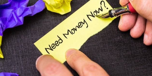 Need Money Now? sign