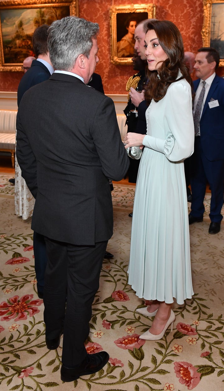 A better look at the Duchess of Cambridge's gorgeous gown. 