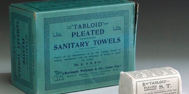 Disposable sanitary towels were introduced in the 1890s as an alternative to washable types.
