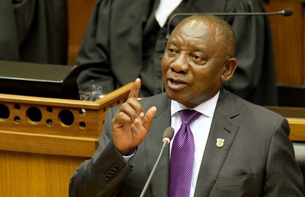 President Cyril Ramaphosa during the state of the nation address (Sona) in Parliament on February 16, 2018.