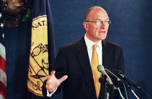 Justice Edwin Cameron fields questions from the media on the global fight against HIV/Aids at the National Press Club in Washington, D.C. June 2013.