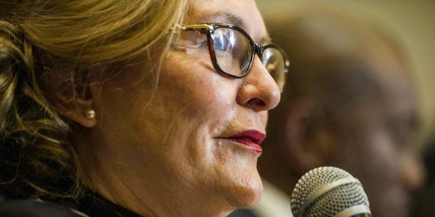 South Africa's main opposition Democratic Alliance (DA) party's former leader, Helen Zille.