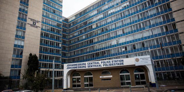 This picture taken on June 12, 2017 shows a general view of the Johannesburg Central Police Station, formerly known as John Vorster Square,