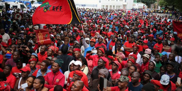 Members of the Economic Freedom Fighters (EFF).