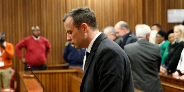 Paralympian athlete Oscar Pistorius during sentencing at the Pretoria high court on July 6 2016 for the murder of Reeve Steenkamp.