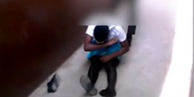 Screengrab from the video of a learner attacking a schoolgirl from Siyathuthuka High School in Inanda.