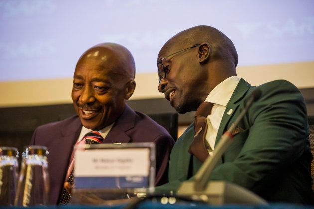 Tom Moyane, suspended Sars commissioner, and Malusi Gigaba, removed as finance minister by President Cyril Ramaphosa, earlier this year.