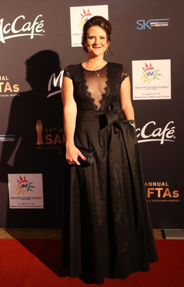 RUSTENBURG, SOUTH AFRICA MARCH 18: (SOUTH AFRICA OUT): Tiffany Barbuzano poses on the red carpet during the South African Film and Television Awards at Sun City on March 18, 2017 in Rustenburg, South Africa. The Awards honour, celebrate and promote the creativity, quality and excellence of South African Film and Television talent and productions, and serve to encourage entrepreneurship and the development of new talent within the industry. (Photo by Masi Losi/Sunday Times/Gallo Images/Getty Images)