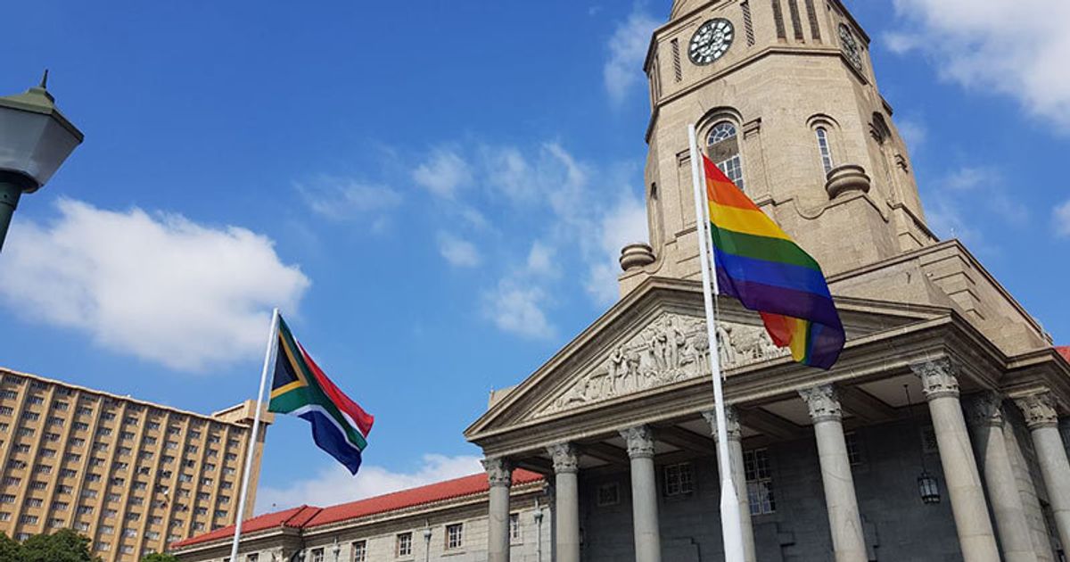 LGBTQI Flag Flies At Tshwane City Hall In Historic Human Rights First