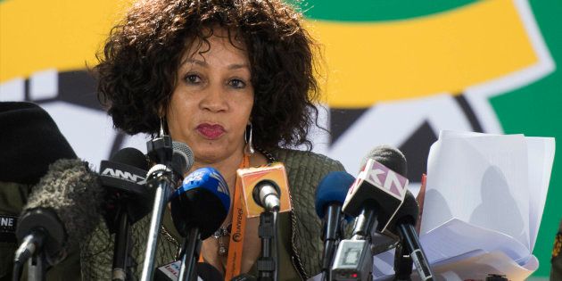 JOHANNESBURG, SOUTH AFRICA JULY 05: (SOUTH AFRICA OUT): Housing Minister Lindiwe Sisulu(Photo by Deaan Vivier/Foto24/Gallo Images/Getty Images)