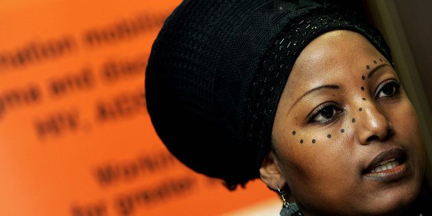 Criselda Kananda, a South African radio personality and Aids activists in Johannesburg.
