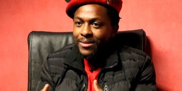EFF national spokesman Mbuyiseni Ndlozi during an interview with HuffPost on Human Rights Day.