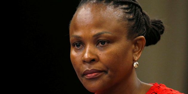 Public Protector Busisiwe Mkhwebane in Parliament in Cape Town, South Africa, in October 2016.