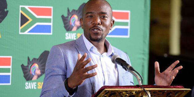 Mmusi Maimane addresses the audience during the Save SA civil rights movement gathering on November 02, 2016 in Pretoria, South Africa.