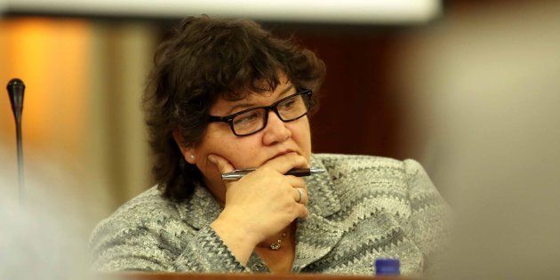 CAPE TOWN, SOUTH AFRICA ï¿½ MAY 30: Public Enterprise Minister Lynne Brown during a meeting with Parliamentï¿½s Standing Committee on Public Accounts (SCOPA) on May 30, 2017 in Cape Town, South Africa. The Eskom delegation appeared before Scopa to explain how coal contracts were awarded to the Gupta-linked Tegeta company. (Photo by Gallo Images / Sowetan / Esa Alexander)