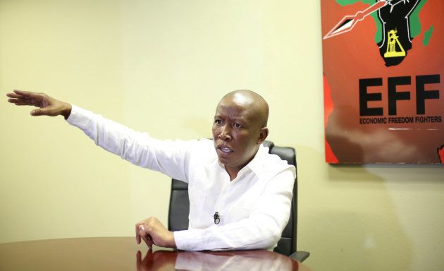 EFF leader Julius Malema during an interview with Reuters in Johannesburg. July 20,2017.