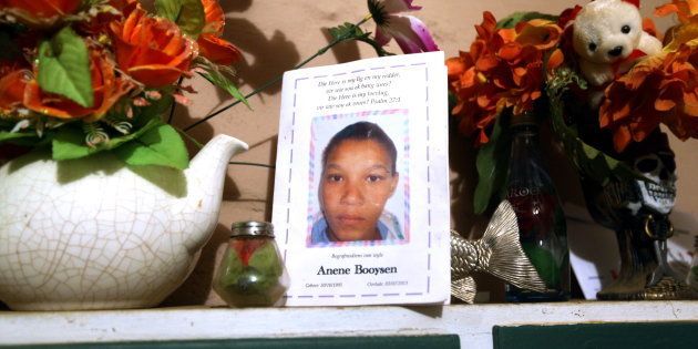 The programme used at Anene Booyson's funeral in May in Bredasdorp.