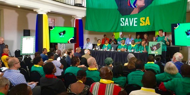 The launch of the Save South Africa campaign's symbolic