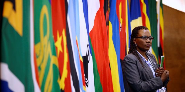 A delegate attends the 37th Ordinary SADC Summit of Heads of State and Government in Pretoria. August 19, 2017.