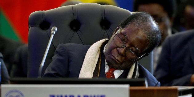 Former Zimbabwean President Robert Mugabe at the 37th Ordinary SADC Summit in 2017.