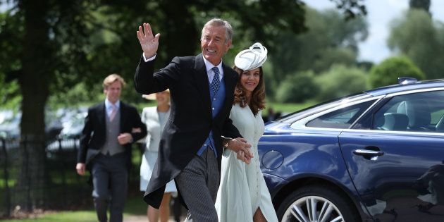 David Matthews and his wife Jane arrive last year at the wedding of his son James and Pippa Middleton
