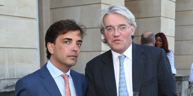 Bell Pottinger's former CEO James Henderson (L) has resigned.