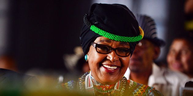 Winnie Madikizela-Mandela during her 78th birthday celebrations at the Mandela restaurant on September 26, 2014 in Soweto.