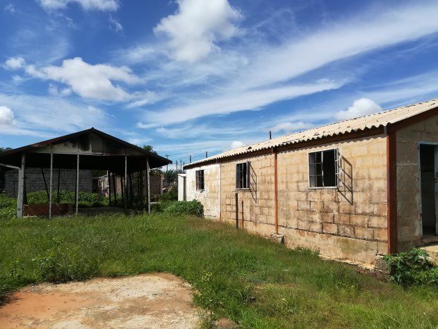 The remains of the house where Winnie Madikizela-Mandela once lived when she was exiled to Brandfort.