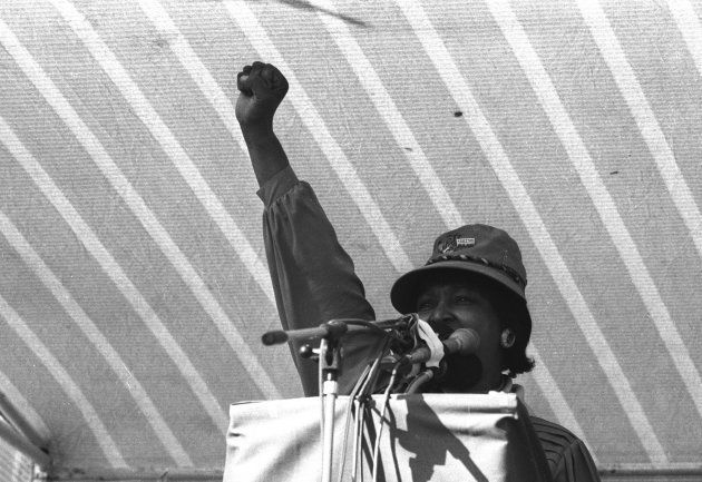 Winnie Madikizela-Mandela Winnie Madikizela-Mandela speaking at an ANC rally in Khayelitsha. (Photo by Oryx Media Archive/Gallo Images/Getty Images)