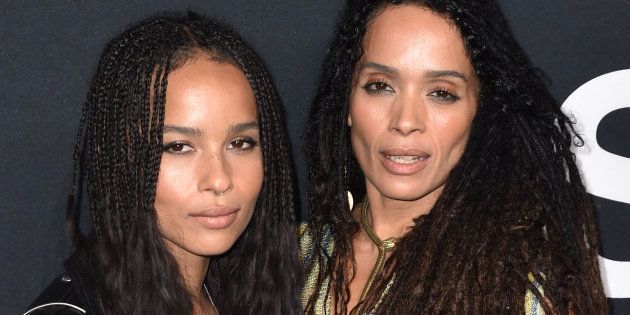 Actresses Zoe Kravitz (L) and her mother Lisa Bonet attend Saint Laurent at Hollywood Palladium on February 10, 2016 in Los Angeles, California.