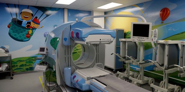 An x-ray room at the Nelson Mandela Children's Hospital. The 200-bed Nelson Mandela Children's Hospital cost $70 million to build.