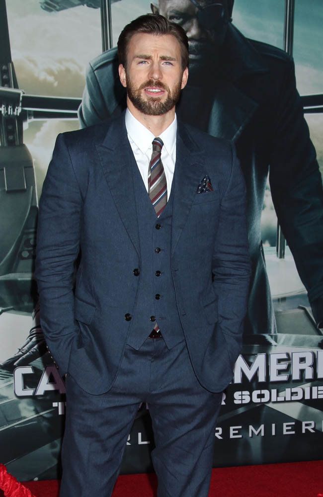 Chris Evans at the 'Captain America: The Winter Soldier' world premiere.
