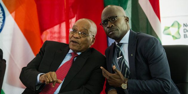 Finance Minister Malusi Gigaba and President Jacob Zuma.