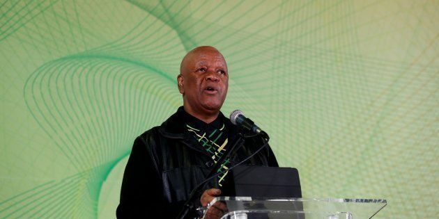 Jeff Radebe addresses delegates during the Progressive Business Forum on the sidelines of the ANC national policy conference at Nasrec – July 4, 2017.