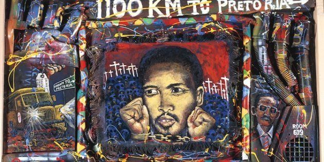 In 1992, artist Willie Bester painted this moving tribute to his friend Steve Biko.