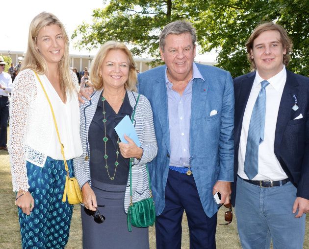 Caroline Rupert, Gaynor Rupert, Johann Rupert and Anton Rupert in Chichester, England, in 2014.
