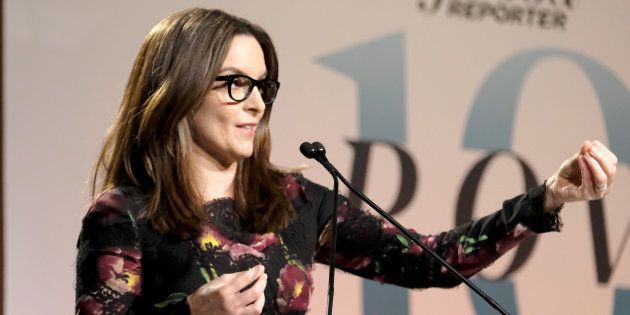 HOLLYWOOD, CA - DECEMBER 07: Honoree Tina Fey speaks onstage during The Hollywood Reporter's Annual Women in Entertainment Breakfast in Los Angeles at Milk Studios on December 7, 2016 in Hollywood, California. (Photo by Frazer Harrison/Getty Images for The Hollywood Reporter )